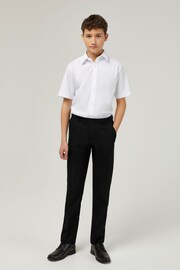 Trutex Longer Length Slim Leg Senior Boys Black School Trousers - Image 3 of 6