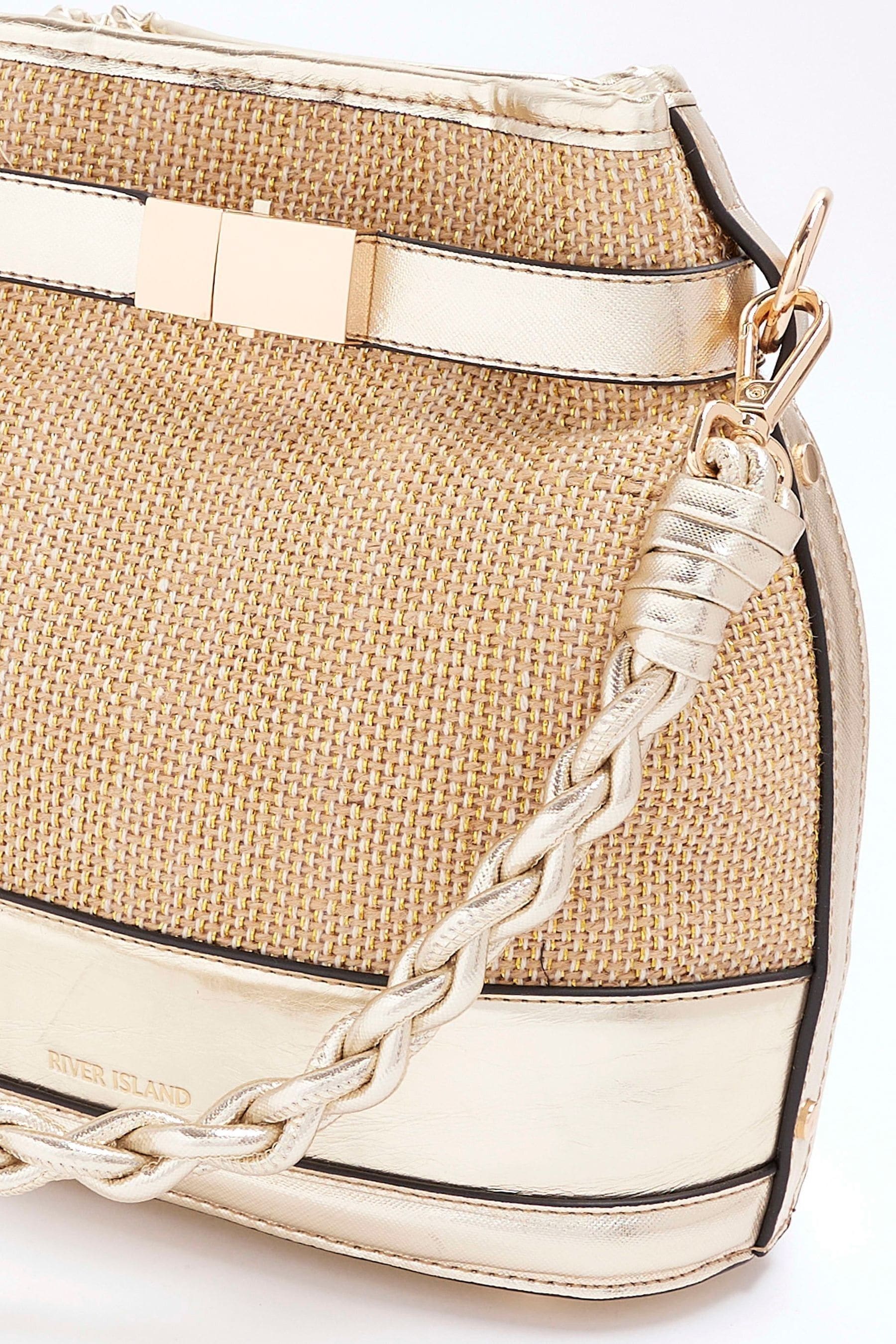 River island straw bag clearance