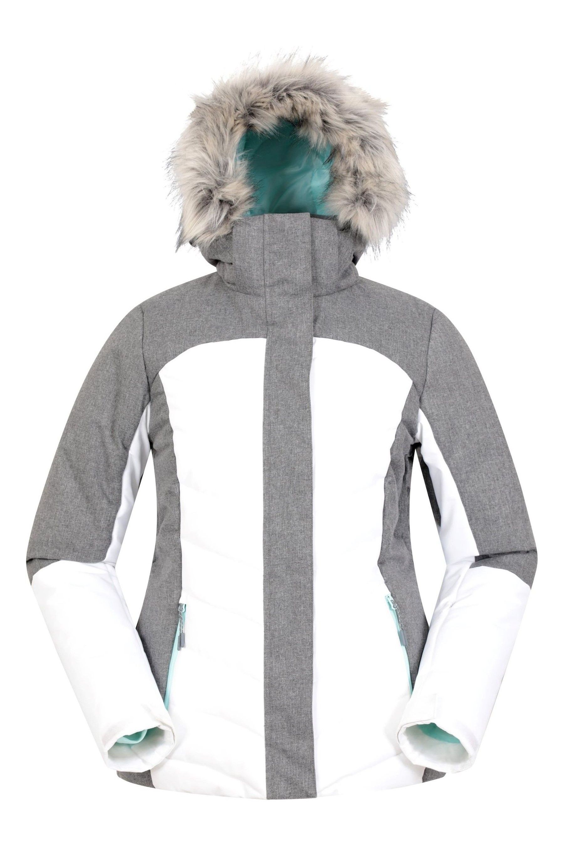 Buy Mountain Warehouse White Pyrenees II Womens Water Resistant Padded Ski Jacket from Next Ireland