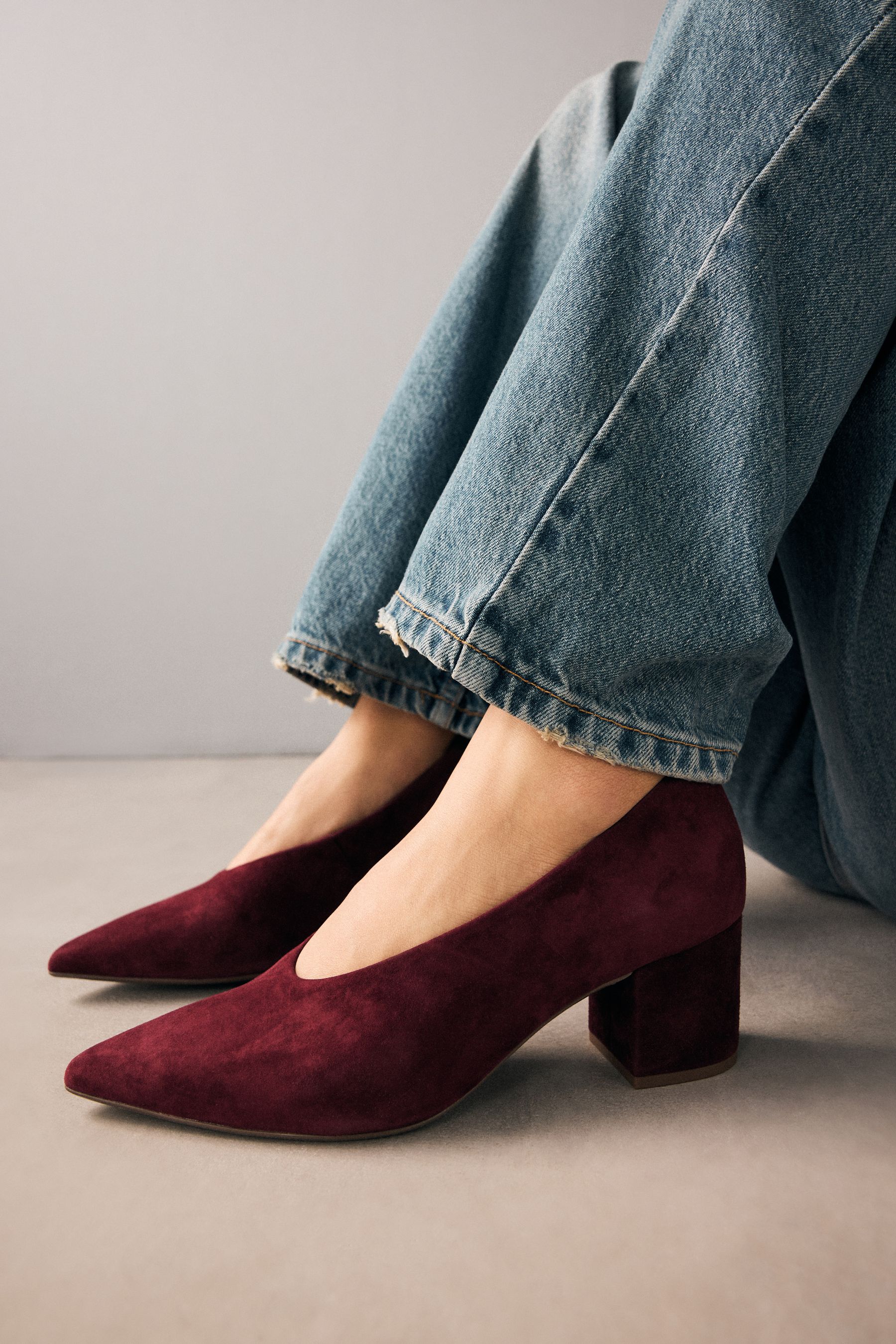 Red shoes next day delivery on sale