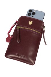 Conkca Bambino Leather Cross-Body Phone Bag - Image 9 of 9