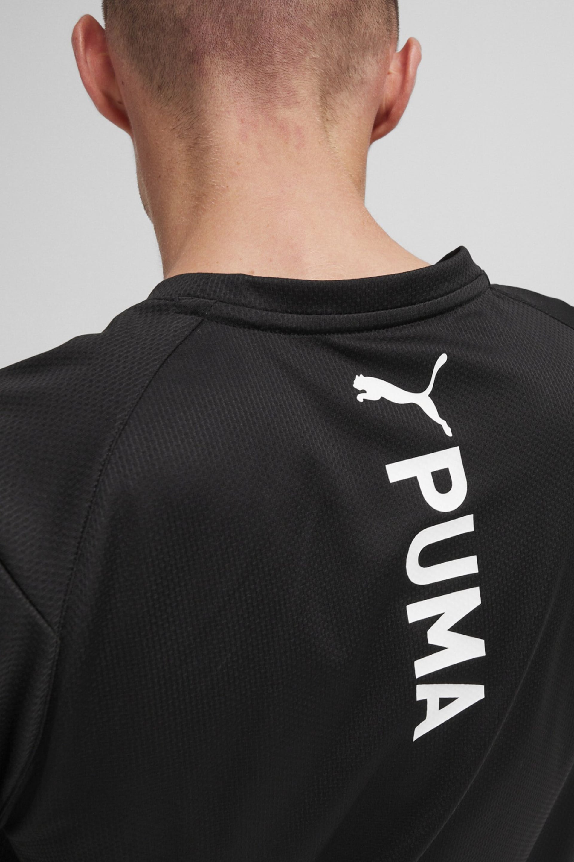 Puma Black Mens Fit Ultrabreathe T-Shirt - Image 4 of 6