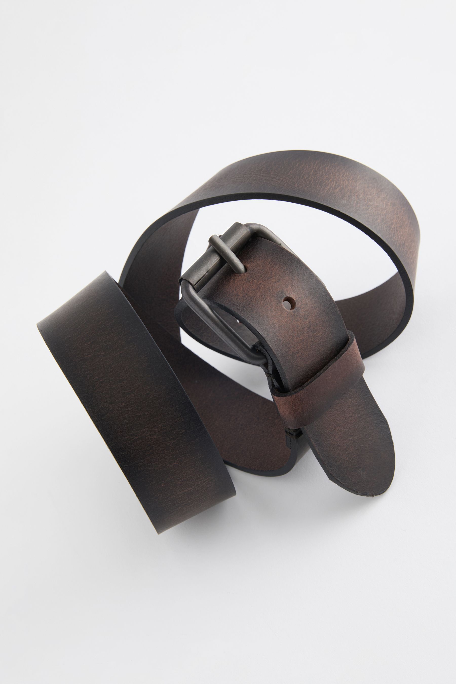Buy Brown Casual Leather Belt from Next Luxembourg