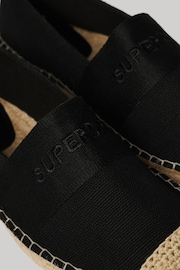 Superdry Black Canvas Espadrille Shoes - Image 6 of 6