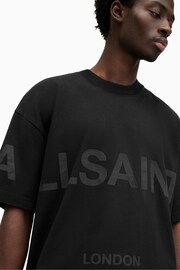 AllSaints Biggy Short Sleeve Crew Neck Black T-Shirt - Image 6 of 7