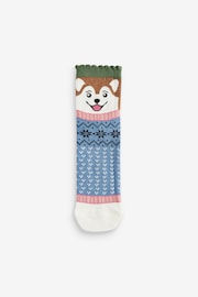 Dogs in Jumpers Christmas Pattern Ankle Socks 4 Pack - Image 4 of 7