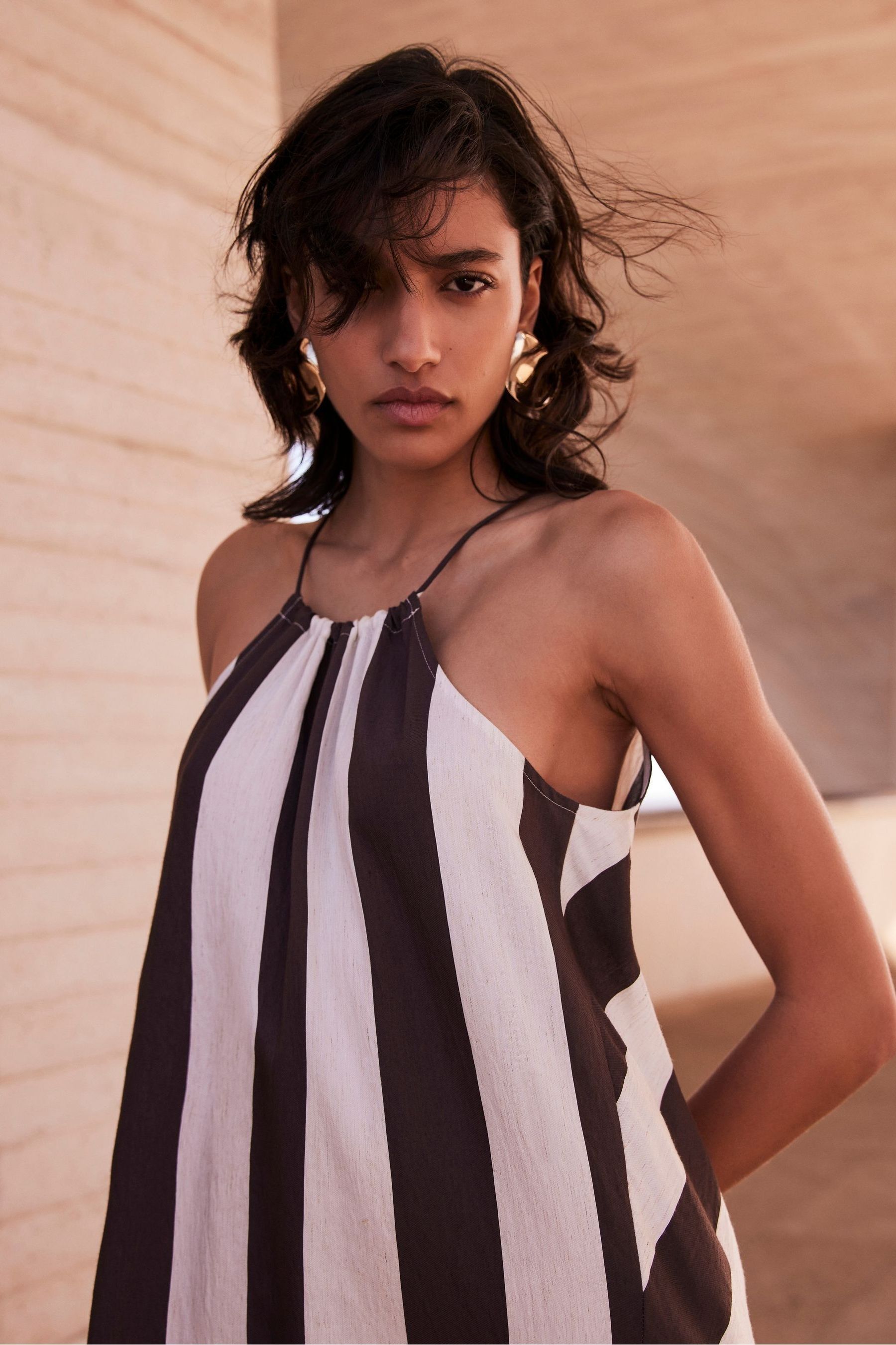 Mint velvet striped dress cheap