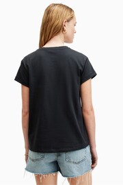 AllSaints Black Eulo Anna T-Shirt - Image 5 of 6
