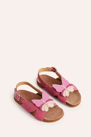 Boden Pink Butterfly Novelty Cross Over Sandals - Image 1 of 3