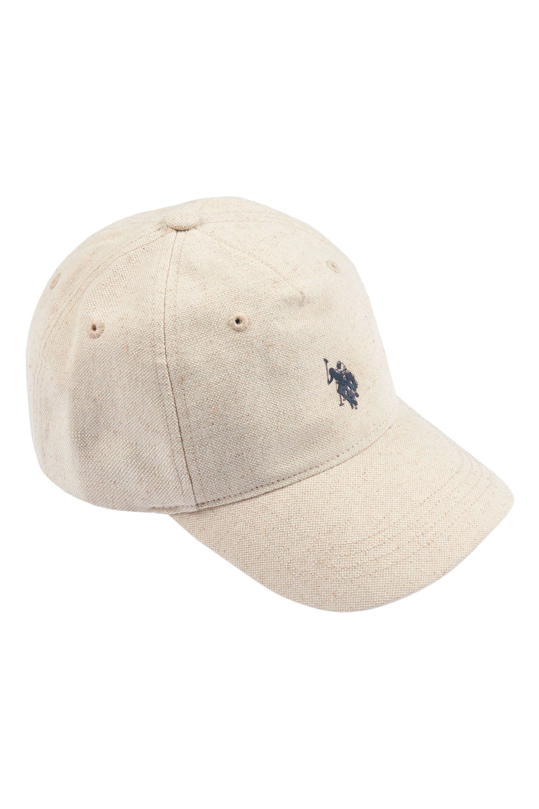 Buy U.S. Polo Assn. Brown Linen Blend Mens Casual Cap from the Next UK online shop