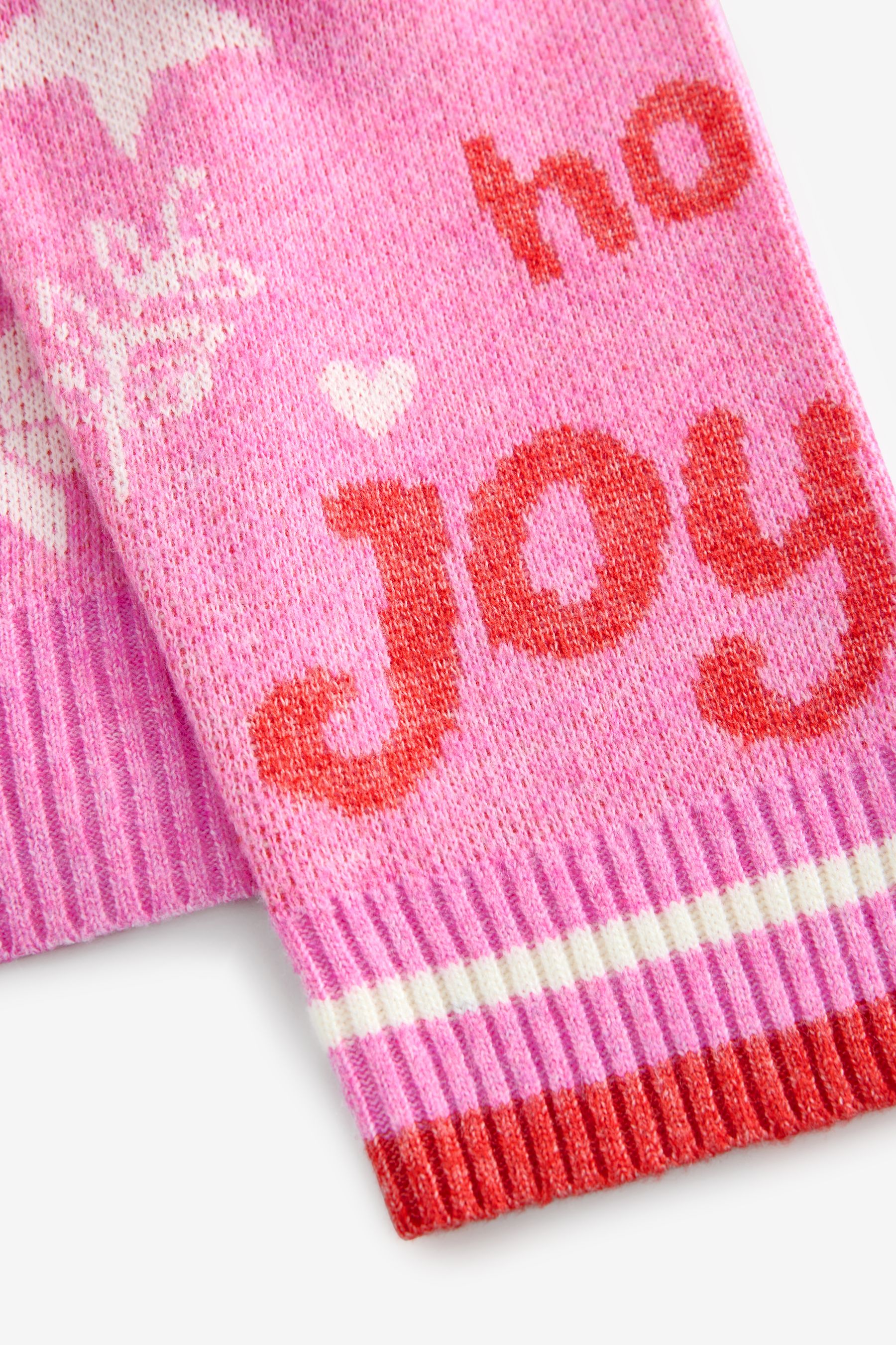 Buy Pink Bright Knitted Christmas Jumper from the Next UK online shop