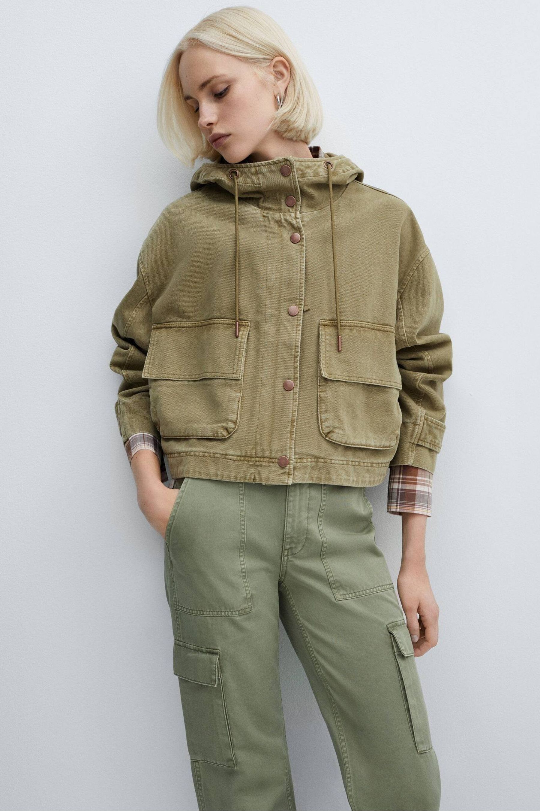 Buy Mango Brown Pockets Cotton Parka from the Next UK online shop