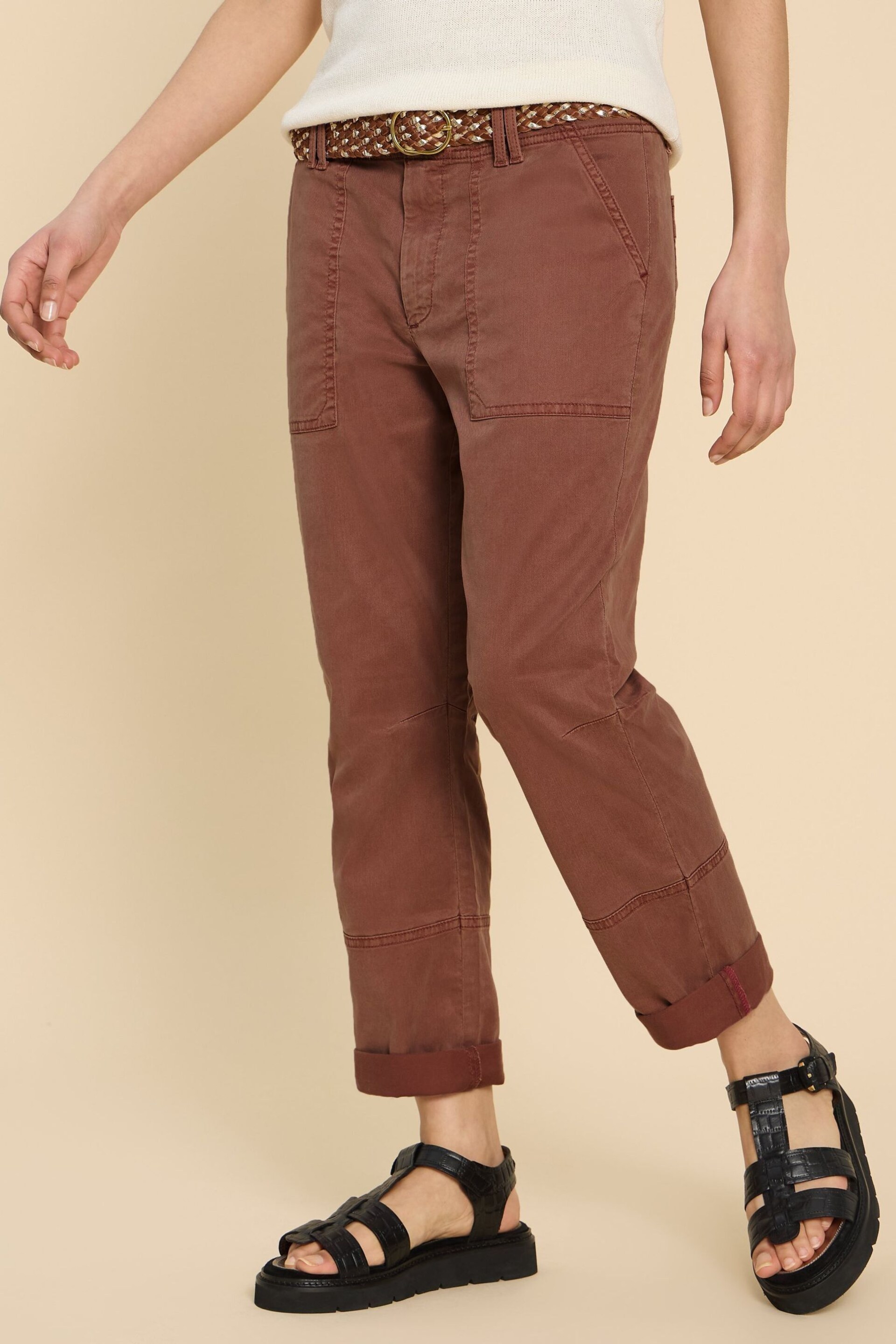 White Stuff Brown Blaire Trousers - Image 1 of 7