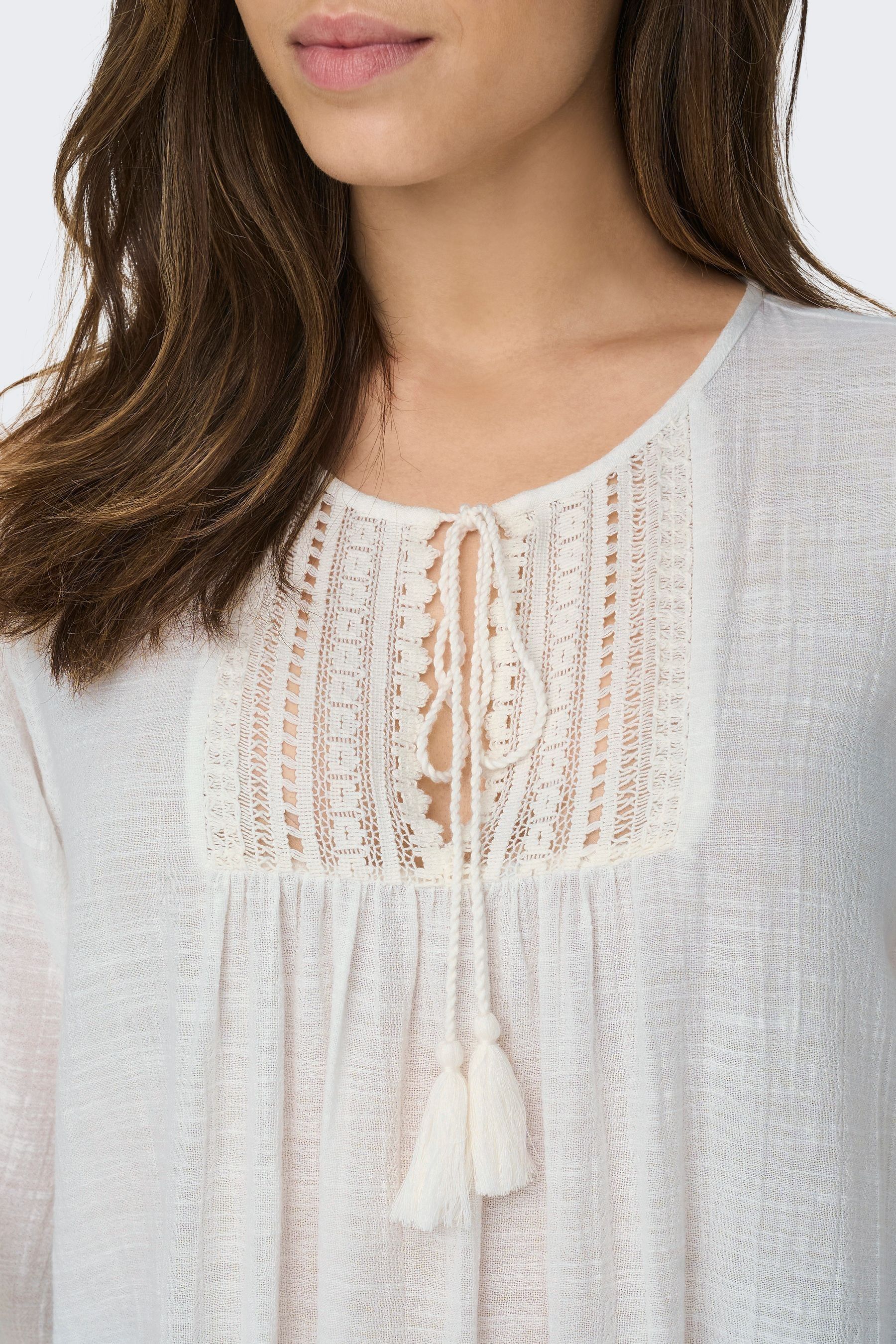 Embroidered smock dress white outlet