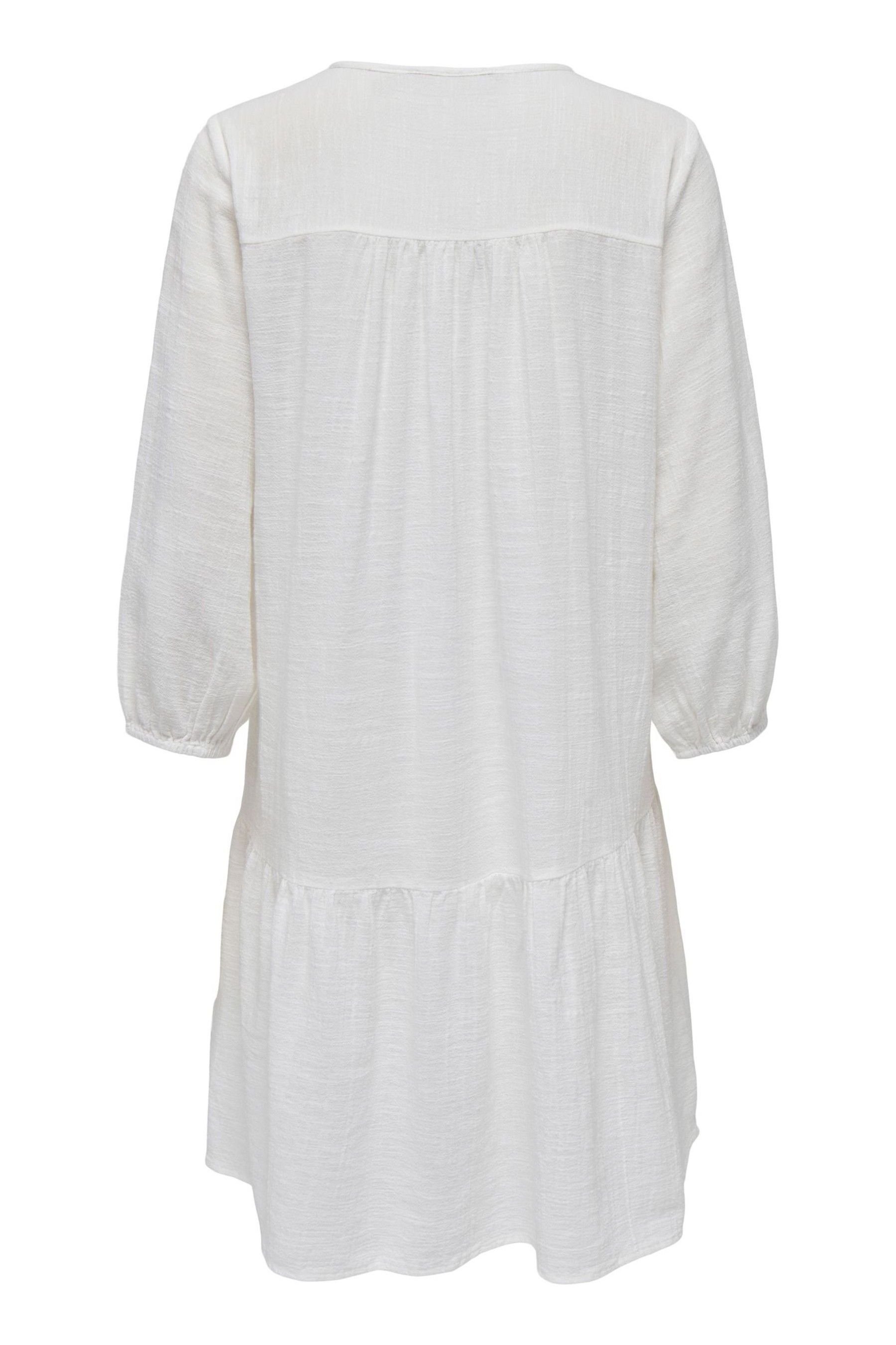 White cheesecloth dress uk top