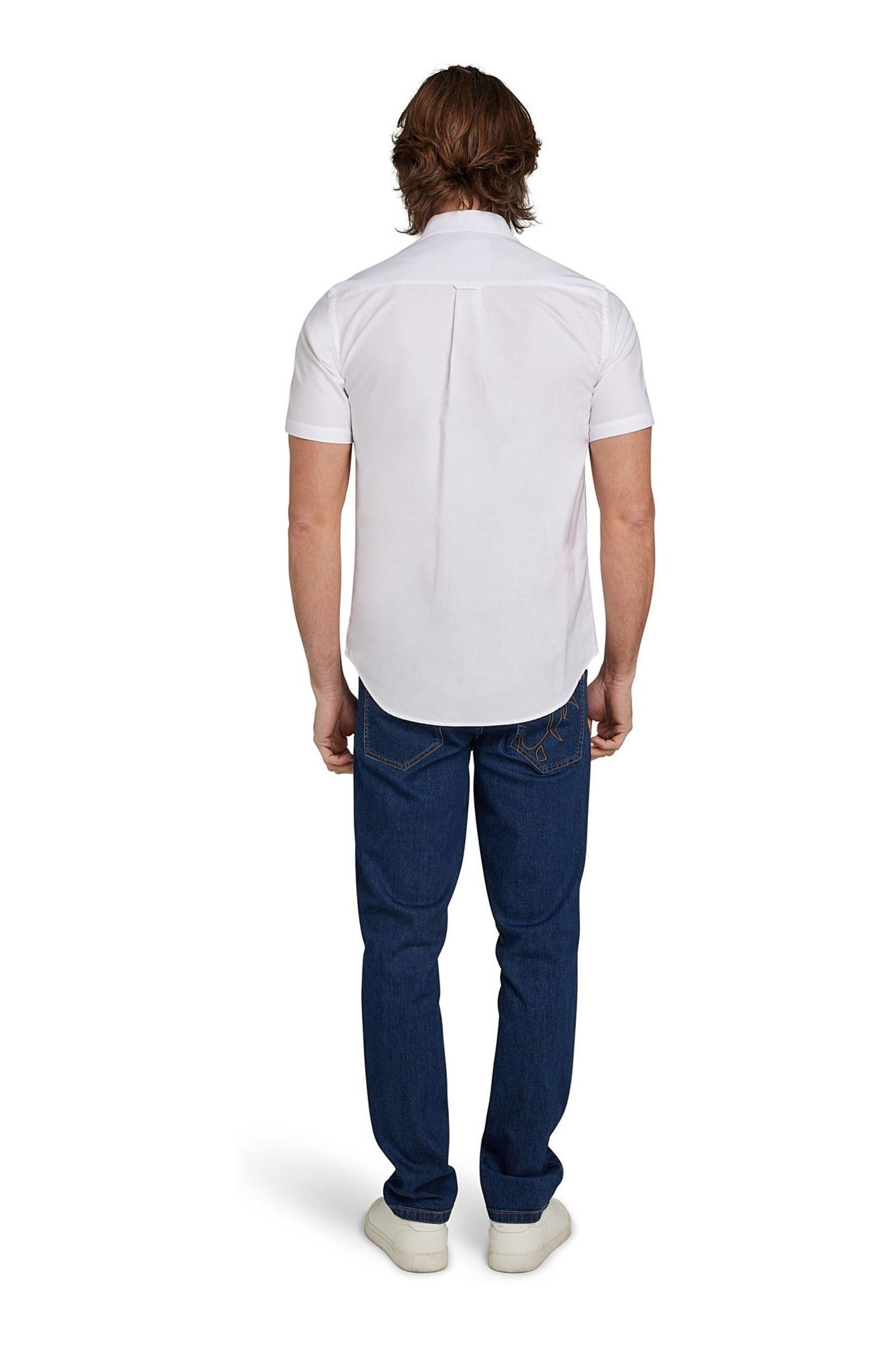 Raging Bull Short Sleeve Lightweight Oxford White Shirt - Image 3 of 7