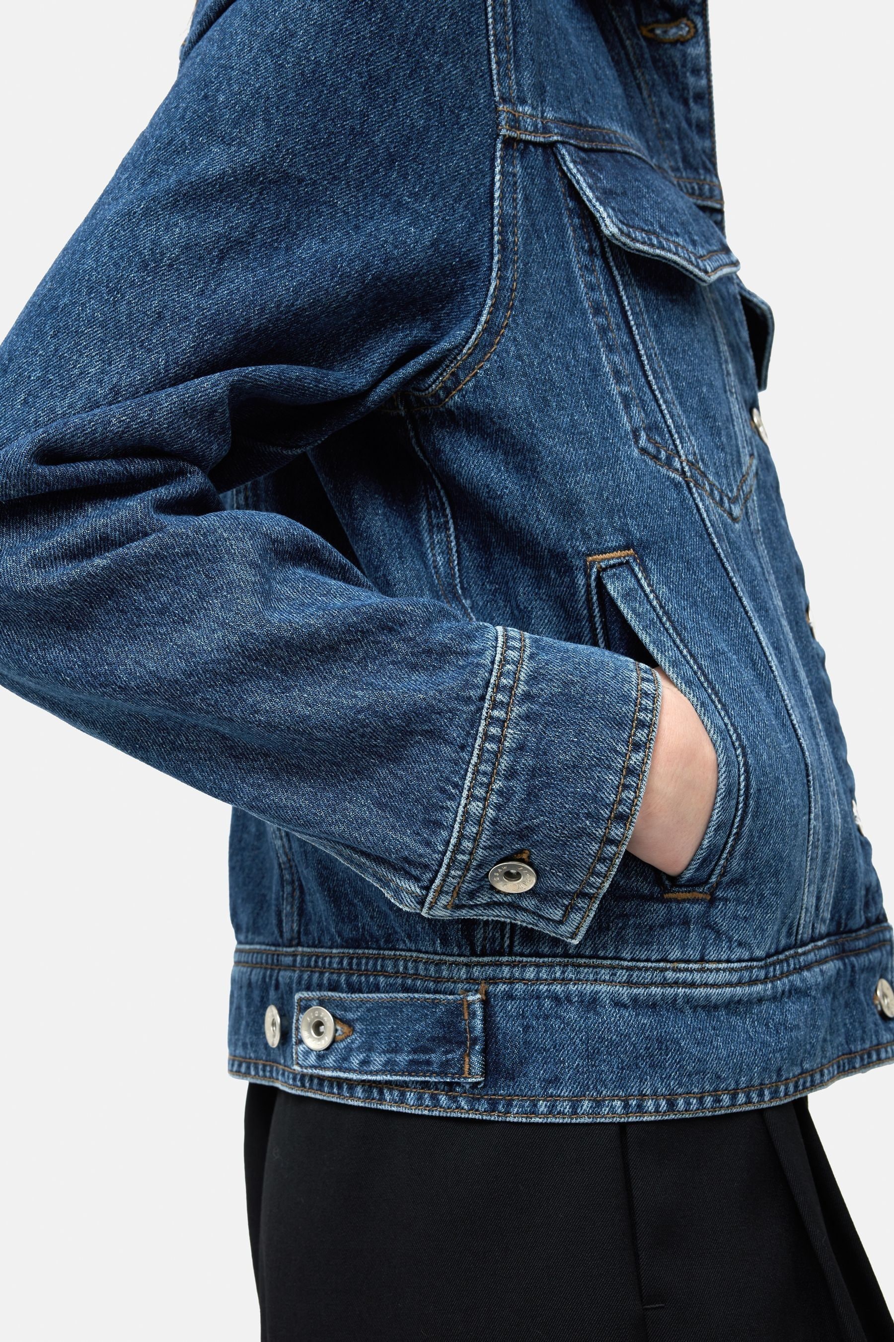 Jigsaw denim jacket store