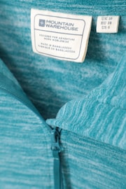 Mountain Warehouse Turquoise Blue Womens Snowdon Melange Half-Zip Fleece - Image 5 of 5