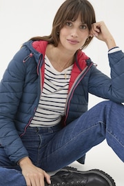 FatFace Ruby Teal Blue Lightweight Puffer Jacket - Image 4 of 7