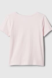 Gap Pink Logo Graphic Short Sleeve Crew Neck T-Shirt (Newborn-5yrs) - Image 2 of 2