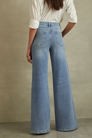 Reiss Light Blue Ameria Petite Palazzo Jeans - Image 5 of 6