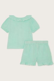 Monsoon Green Cheesecloth Pyjama Set - Image 2 of 3