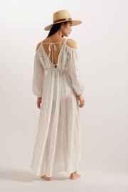 Ted Baker Cream Daeseey Embroidered Maxi Cover-Up - Image 2 of 5