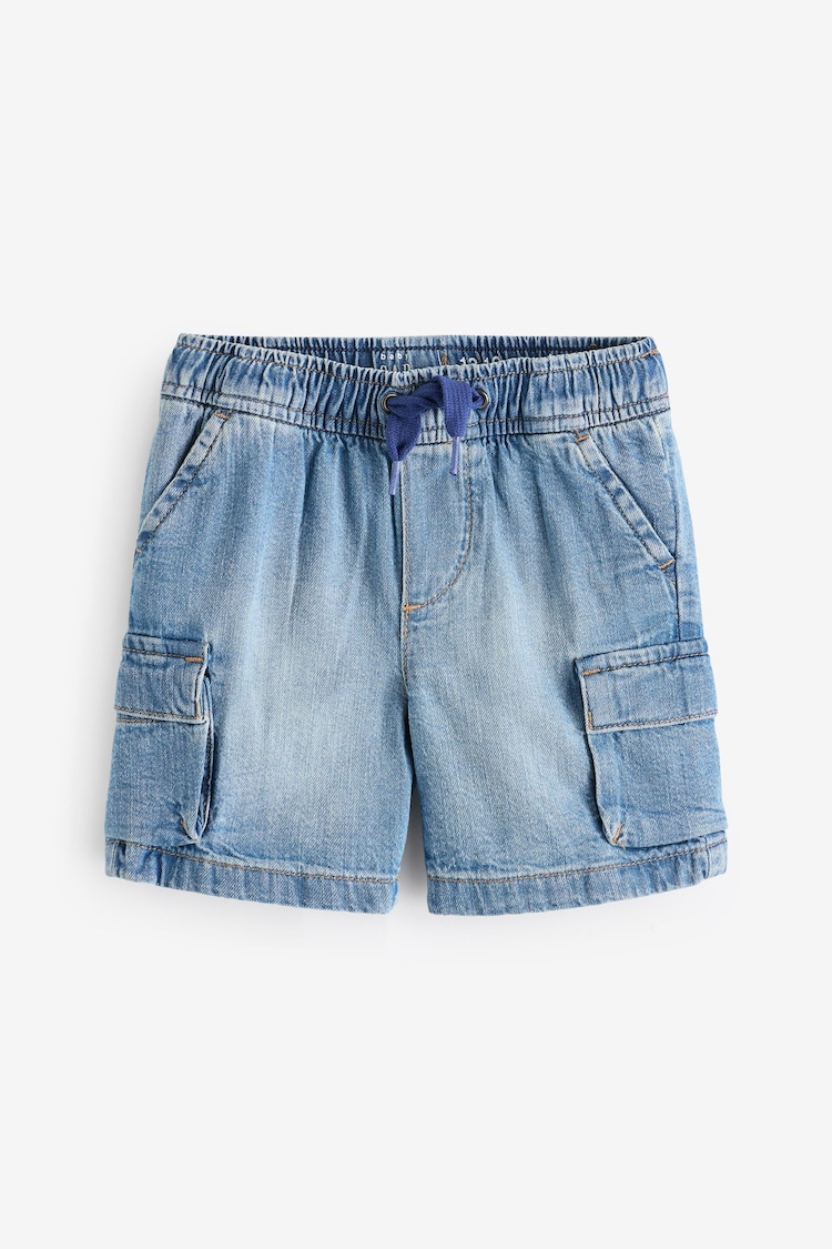 Gap Blue Cotton Cargo Pull On Shorts (6mths-5yrs) - Image 1 of 3