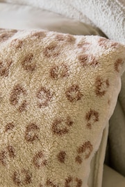 Fleece Natural Animal Print Duvet Cover and Pillowcase Set - Image 3 of 7