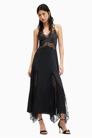 AllSaints Black Jasmine Dress - Image 1 of 7