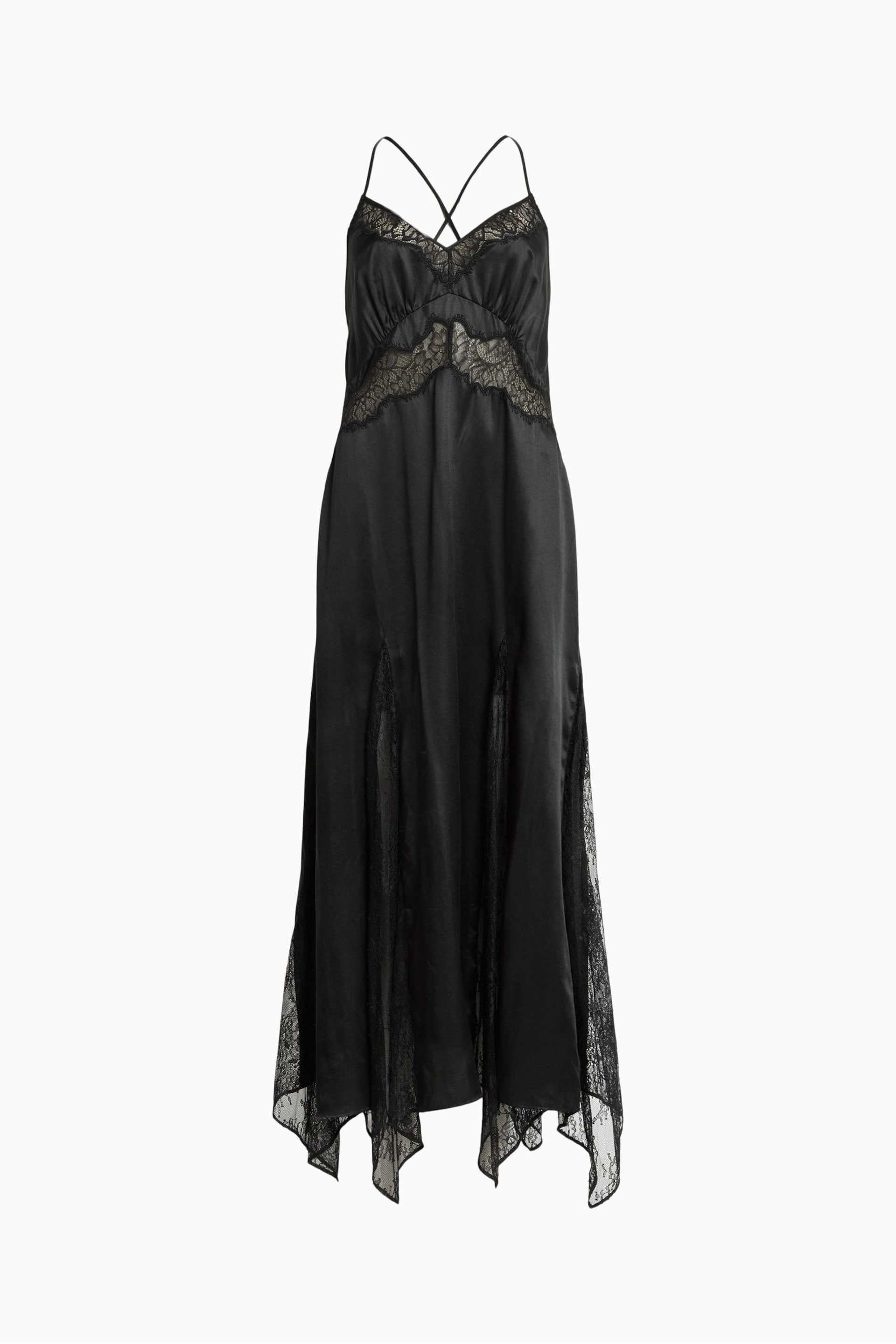 AllSaints Black Jasmine Dress - Image 7 of 7