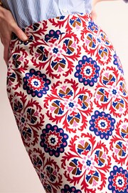 Boden Red Bi-Stretch Pencil Skirt - Image 2 of 5