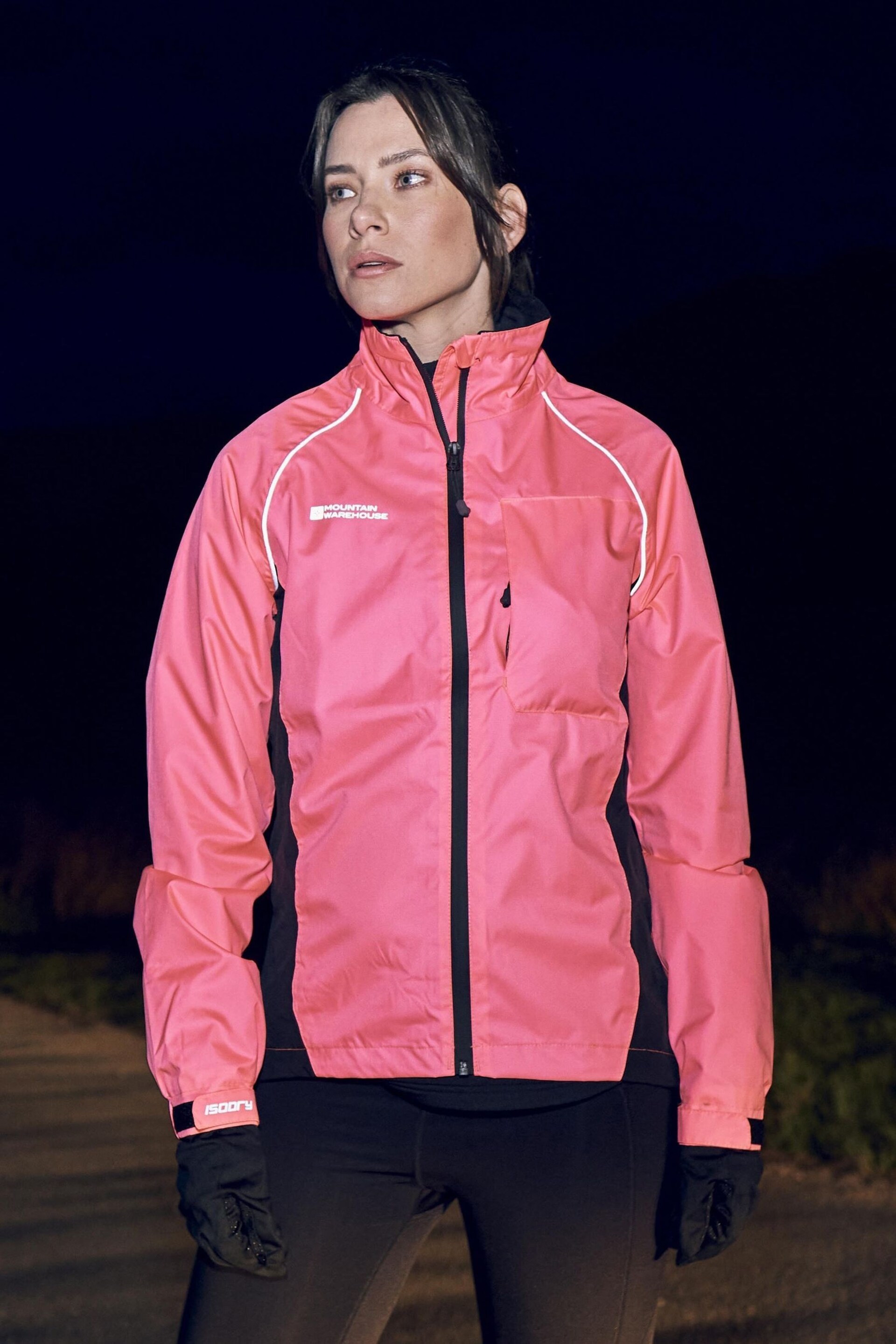 Mountain Warehouse Pink Adrenaline Waterproof Iso-Viz Jacket - Image 1 of 5