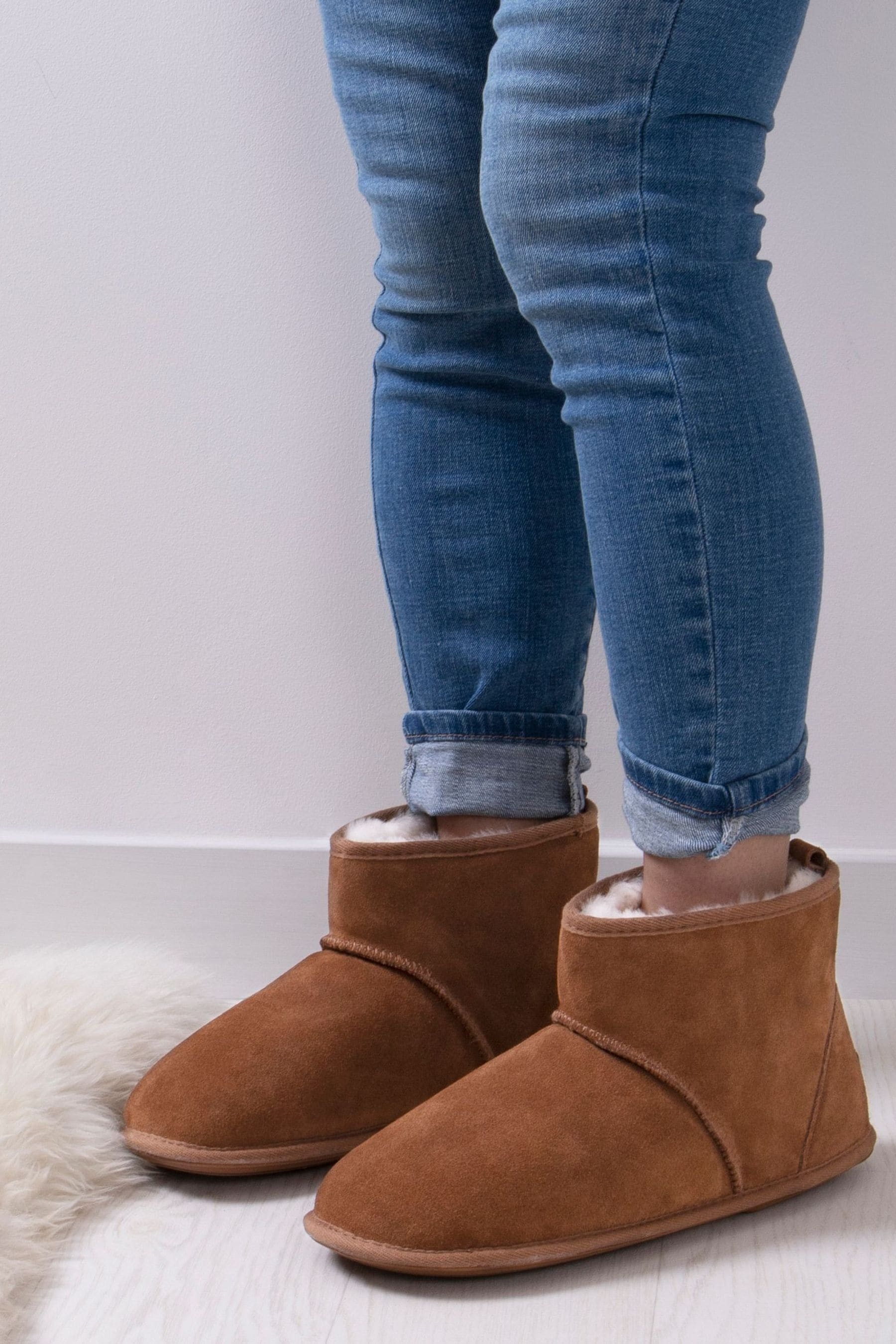 Buy Just Sheepskin Brown Mens Chester Slippers from the Next UK online shop