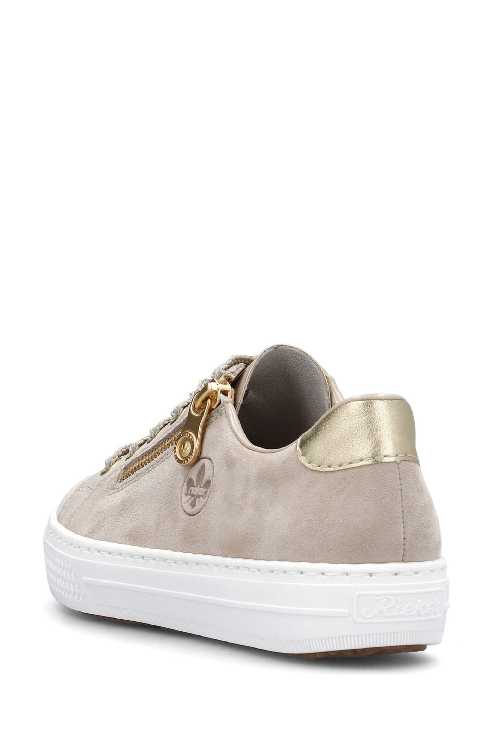 Rieker Womens Cream Zipper Shoes - Image 7 of 10