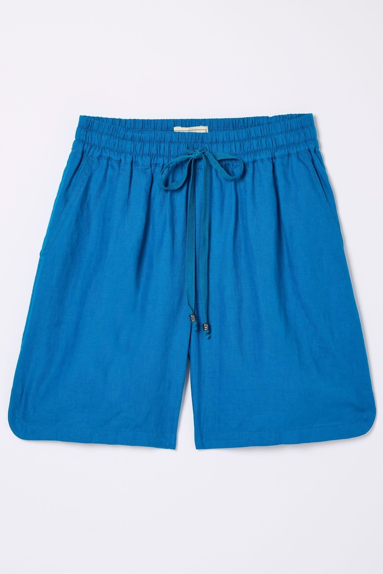 FatFace Tenby Blue Linen Shorts - Image 5 of 5