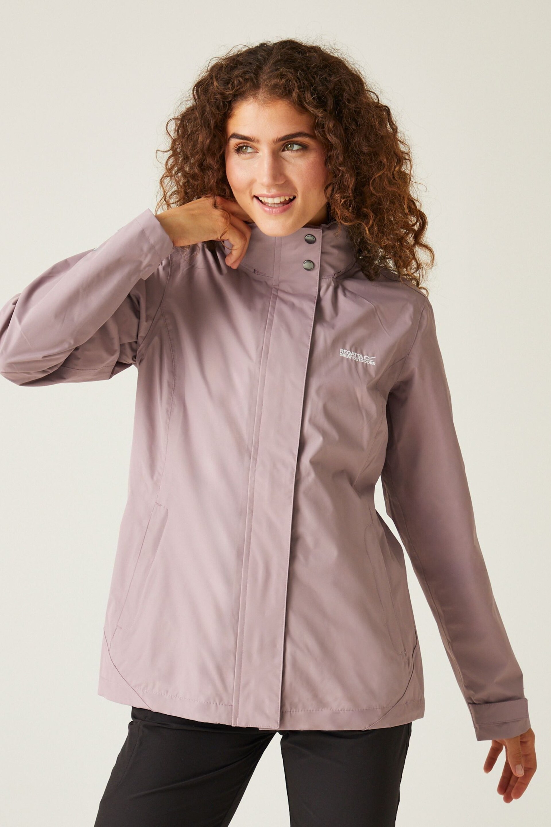 Regatta Purple Daysha Waterproof Jacket - Image 1 of 9