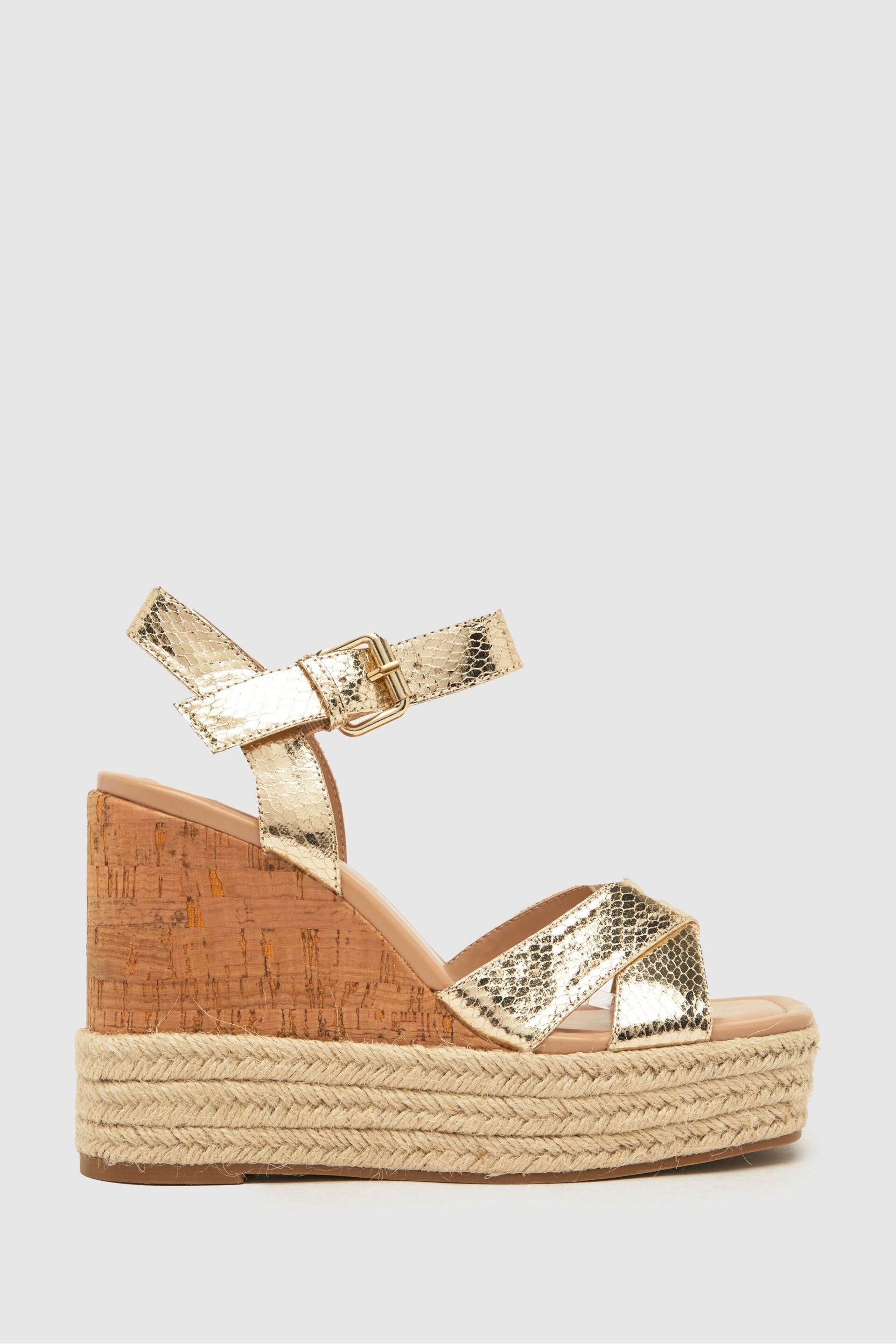 Schuh Valley Cork Espadrille Wedges - Image 1 of 4