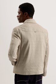 Ted Baker Tan Brown Firs Light Weight Linen Jacket - Image 2 of 7