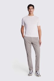 MOSS Silver Grey Tailored Fit Stretch Chinos - Image 1 of 5