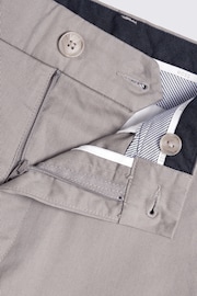 MOSS Silver Grey Tailored Fit Stretch Chinos - Image 5 of 5