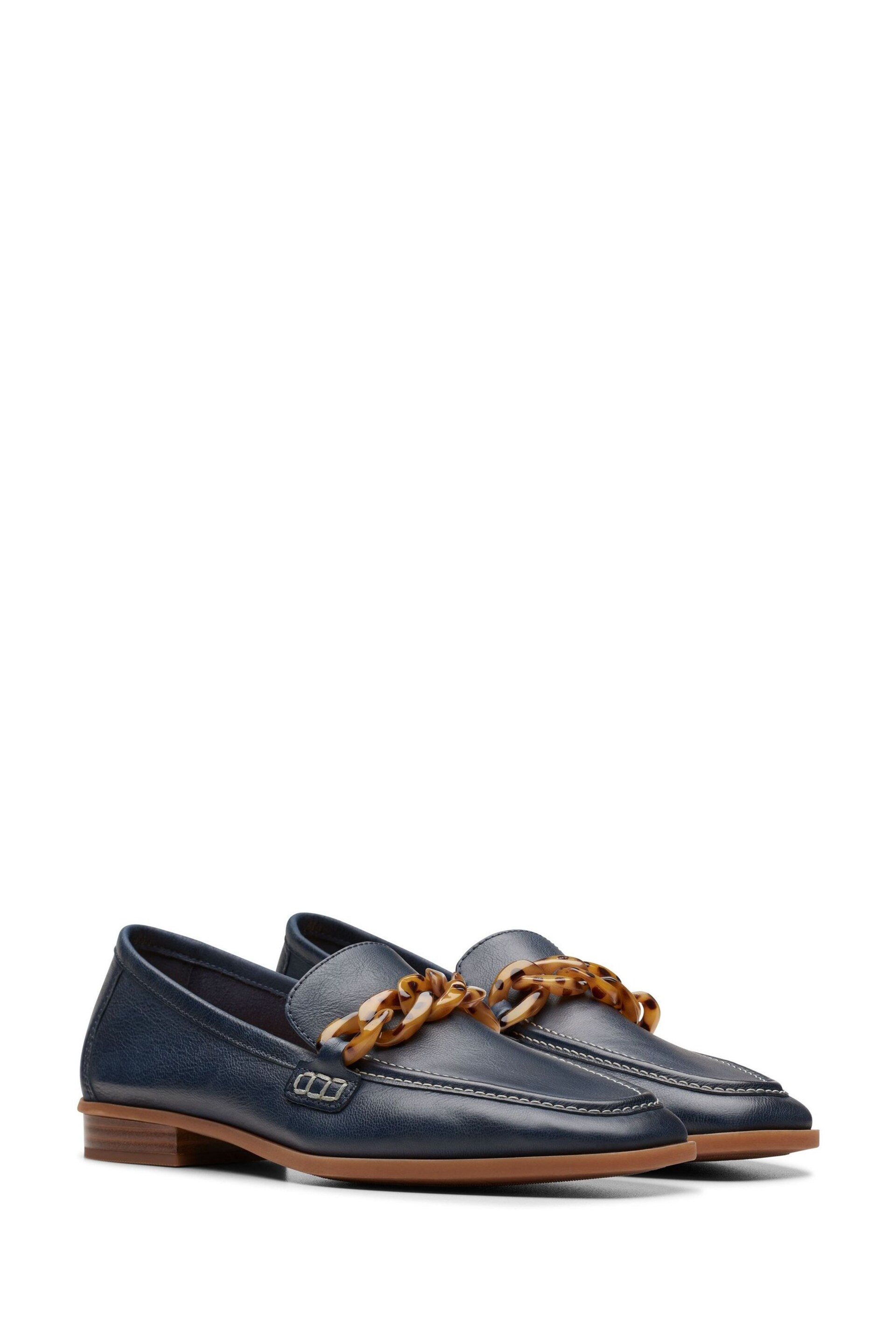 Clarks Blue Leather Sarafyna Iris Shoes - Image 4 of 8