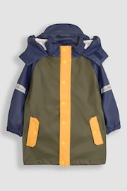 JoJo Maman Bébé Navy 2 Piece Waterproof Trouser And Jacket Set - Image 1 of 4