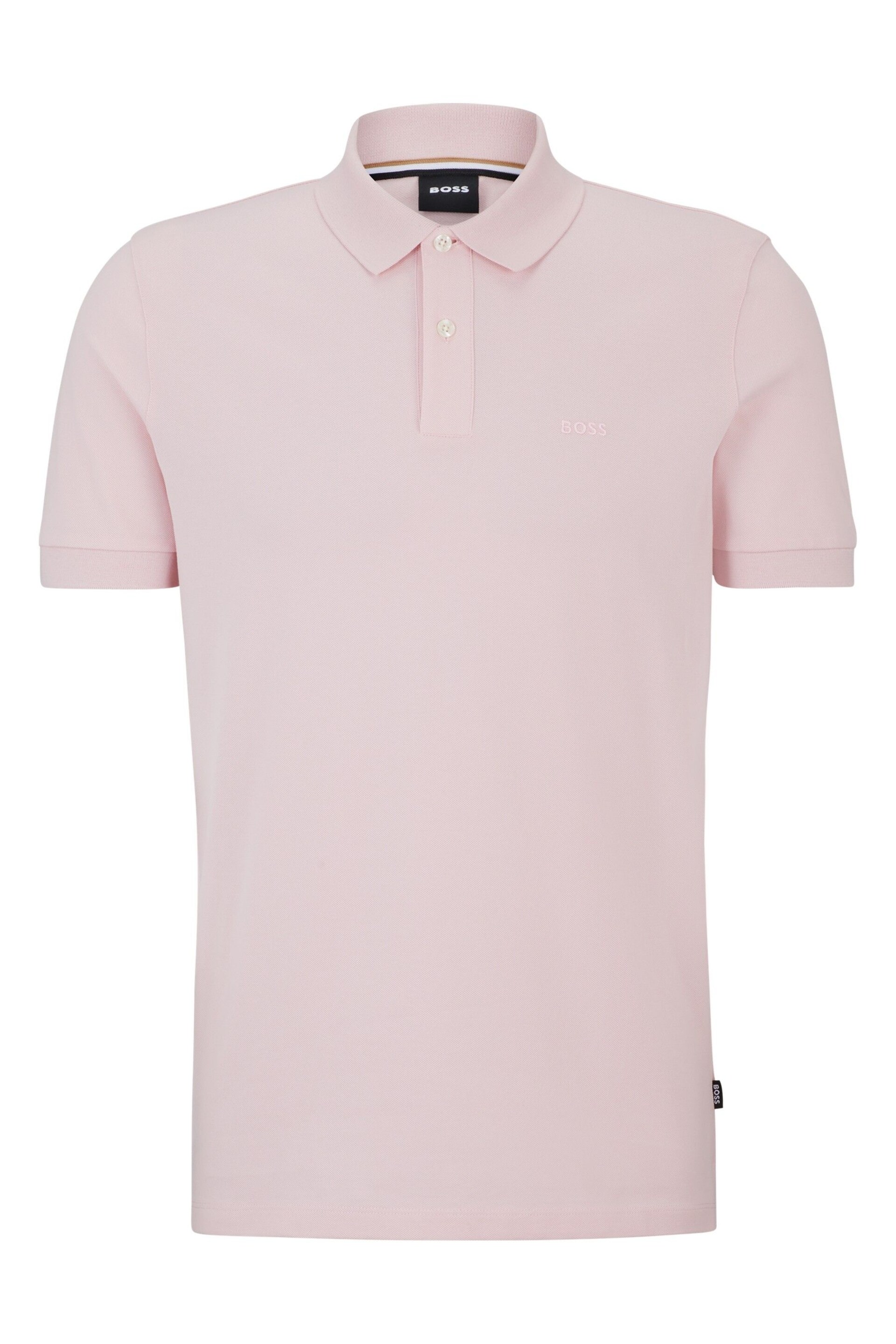 BOSS Pink Pallas Polo Shirt - Image 5 of 5