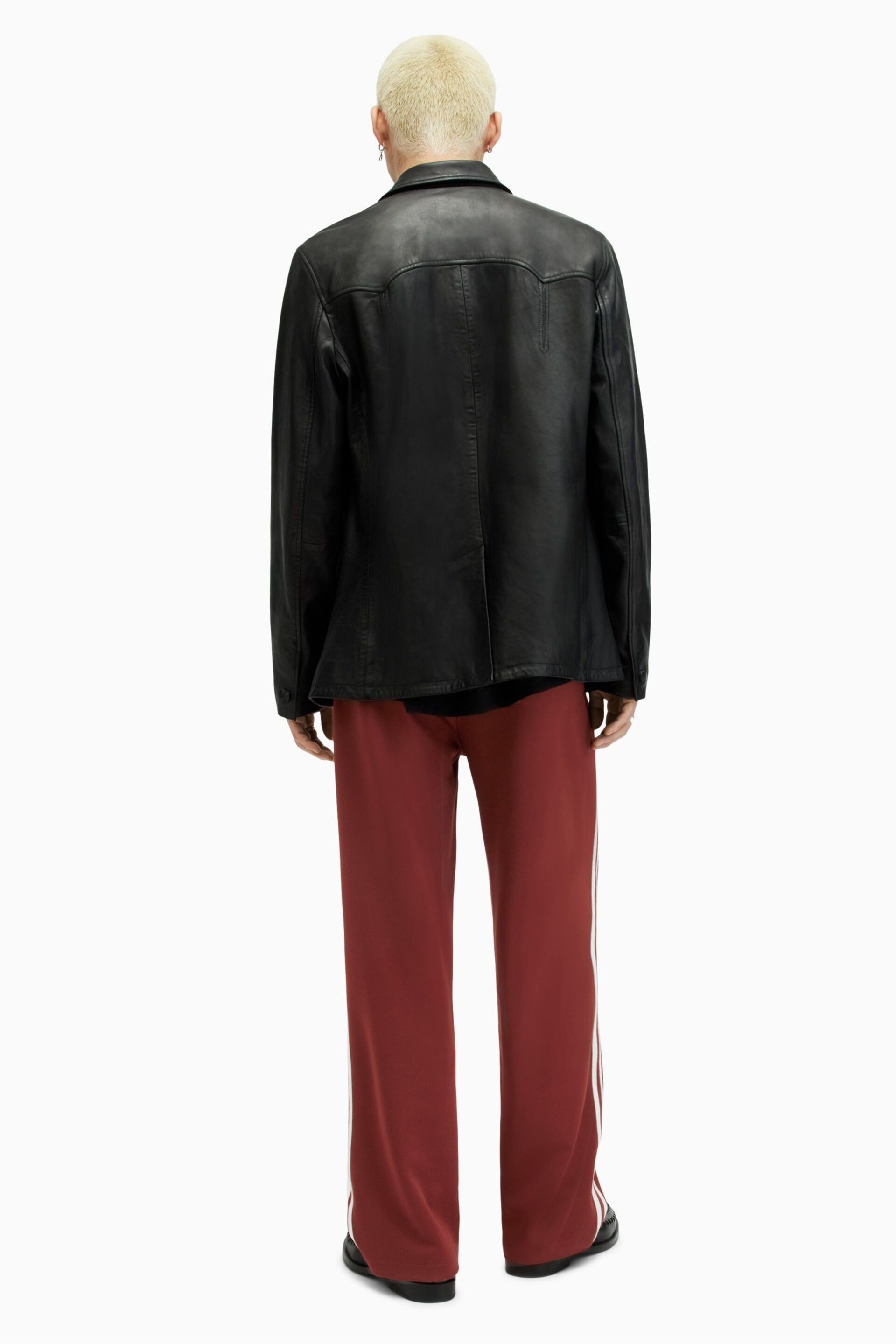 AllSaints Red Oren Joggers - Image 2 of 7