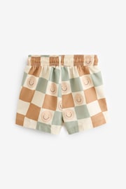 Neutral Checkerboard Printed Swim Shorts (3mths-7yrs) - Image 2 of 3