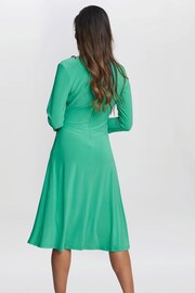 Gina Bacconi Green Antonia Jersey Wrap Dress - Image 2 of 5
