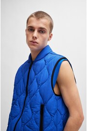 HUGO Water Repellent Diamond Quilted Logo Patch Gilet - Image 5 of 6