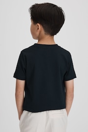 Reiss Navy Bless Senior Crew Neck T-Shirt - Image 5 of 7