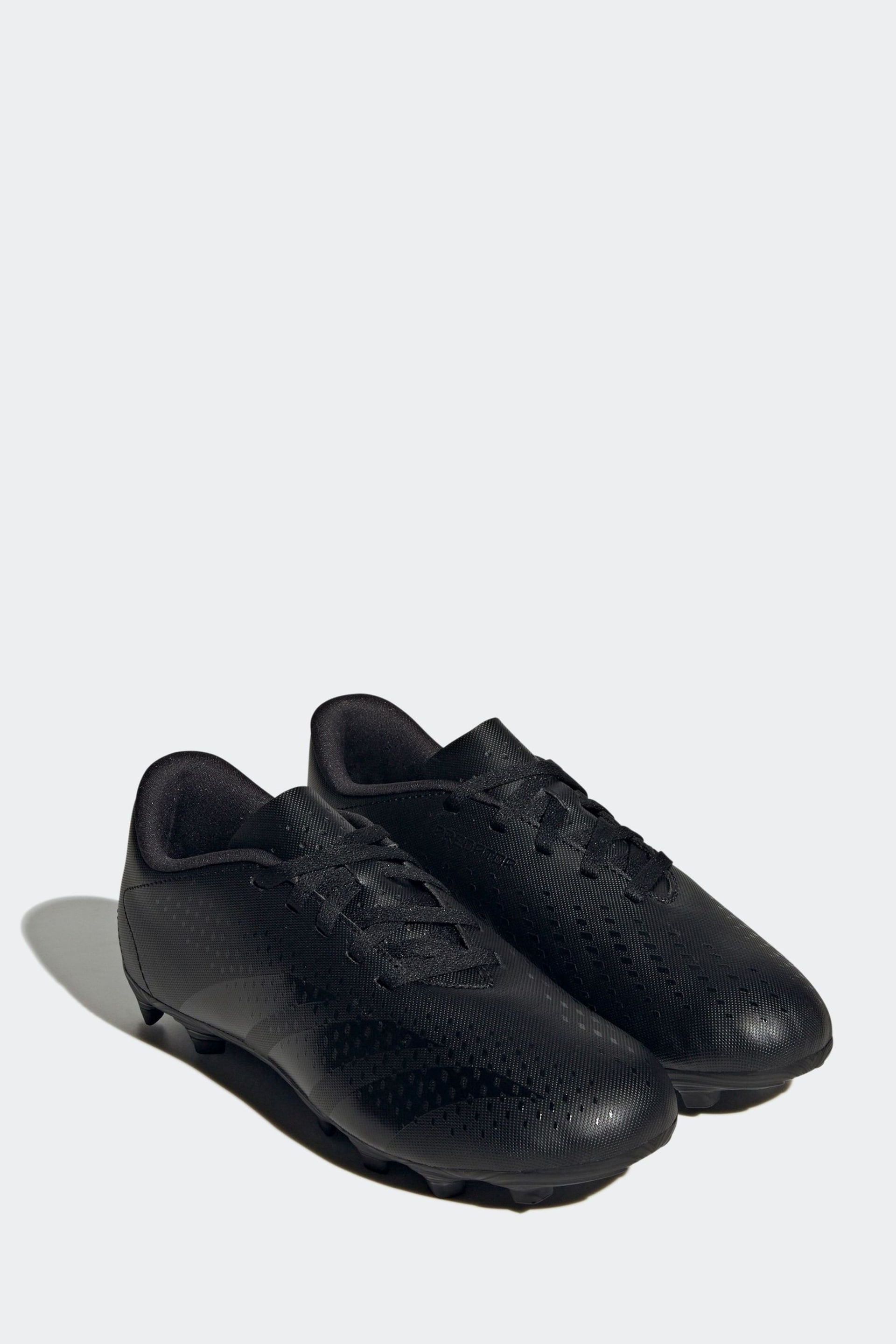 adidas Black Football Black Kids Predator Accuracy.4 Flexible Ground Football Boots - Image 3 of 9